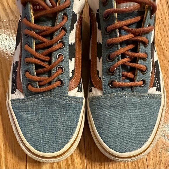 VANS Old Skool TOY STORY Disney Pixar Woody Cow Denim Men 6.5 Women 8 - Picture 9 of 16